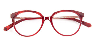 J.F. Rey® PA101 JFR PA101 3550 49 - 3550 Burgundy/Satin Pink Gold/Cherry Eyeglasses