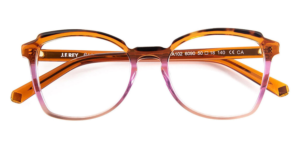 J.F. Rey® PA102 JFR PA102 6090 50 - 6090 Gradient Orange/Purple/Demi Eyeglasses