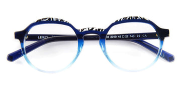 J.F. Rey® PA103 JFR PA103 2010 48 - 2010 Gradient Blue/Vermicelli Black/White Eyeglasses