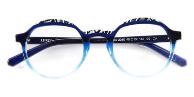 J.F. Rey® PA103 JFR PA103 2010 48 - 2010 Gradient Blue/Vermicelli Black/White Eyeglasses