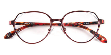 J.F. Rey® PM087 JFR PM087 3035 48 - 3035 Shiny Red/Satin Burgundy Eyeglasses