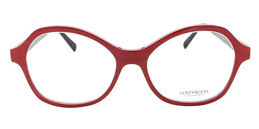 Gold & Wood® KIRA G&W KIRA 41 51 - 41 - Glossywood/Cherry Red Bolivar/Red Tanganyika/Grey Bolivar Eyeglasses