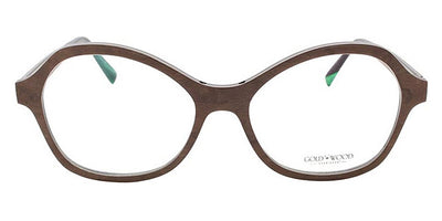 Gold & Wood® KIRA G&W KIRA 42 51 - 42 - Glossywood/Brown Bird'S Eye Maple/Brown Tanganyika/Hazelnut Bolivar Eyeglasses