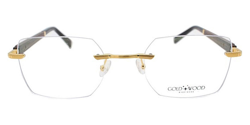 Gold & Wood® KUMA 02 G&W KUMA 02 JeMj-m 06  - 02-K06-A80-JeMj Col 06 Gold champagne SHINY Eyeglasses