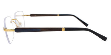 Gold & Wood® KUMA 02 G&W KUMA 02 JeMj-m 06  - 02-K06-A80-JeMj Col 06 Gold champagne SHINY Eyeglasses