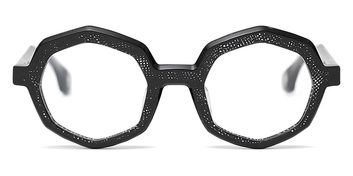 Blake Kuwahara® LOOS BLK LOOS BLACK WEAVE 48 - Black Weave Eyeglasses