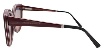 Gold & Wood® LUISA G&W LUISA 41 54 - 41 - Glossywood/Burgundy Bolivar/Burgundy Curly Maple/Ebony Tanganyika Eyeglasses