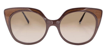 Gold & Wood® LUISA G&W LUISA 42 54 - 42 - Glossywood/Brown Tanganyika/Chestnut Tanganyika Eyeglasses