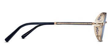 Matsuda® M3137 MTD M3139 Brushed Gold/Navy Lacquer/Cobalt Blue 51 - Brushed Gold/Navy Lacquer / Cobalt Blue Sunglasses