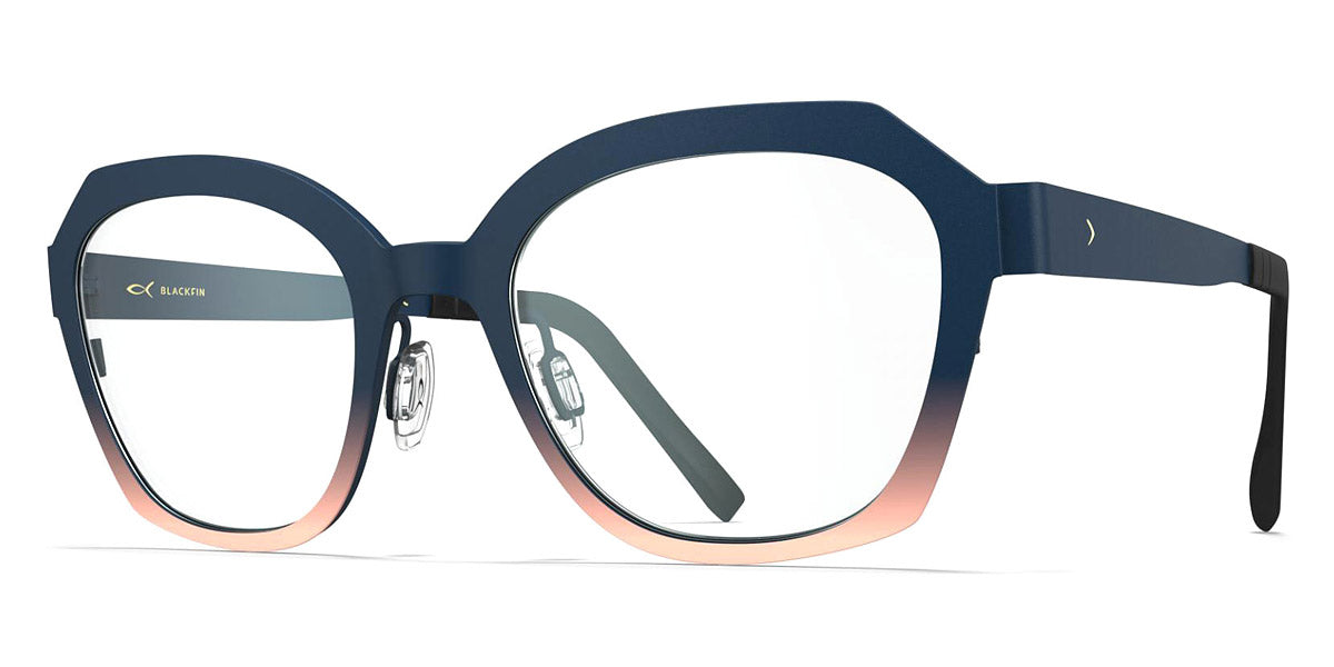 Blackfin® MAGDALEN BLF MAGDALEN 1676 50 - Shadow Dark Blue/Pink Linen Eyeglasses