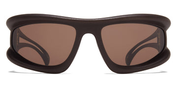 Mykita® MARFA MYK MARFA MD22 Ebony Brown / Cedar Brown Shield 70 - MD22 Ebony Brown / Cedar Brown Shield Sunglasses