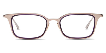 SALT.® MASON-V SAL MASON-V MRRG 50 - Matte Rose/Rose Gold with Amethyst Inserts Eyeglasses