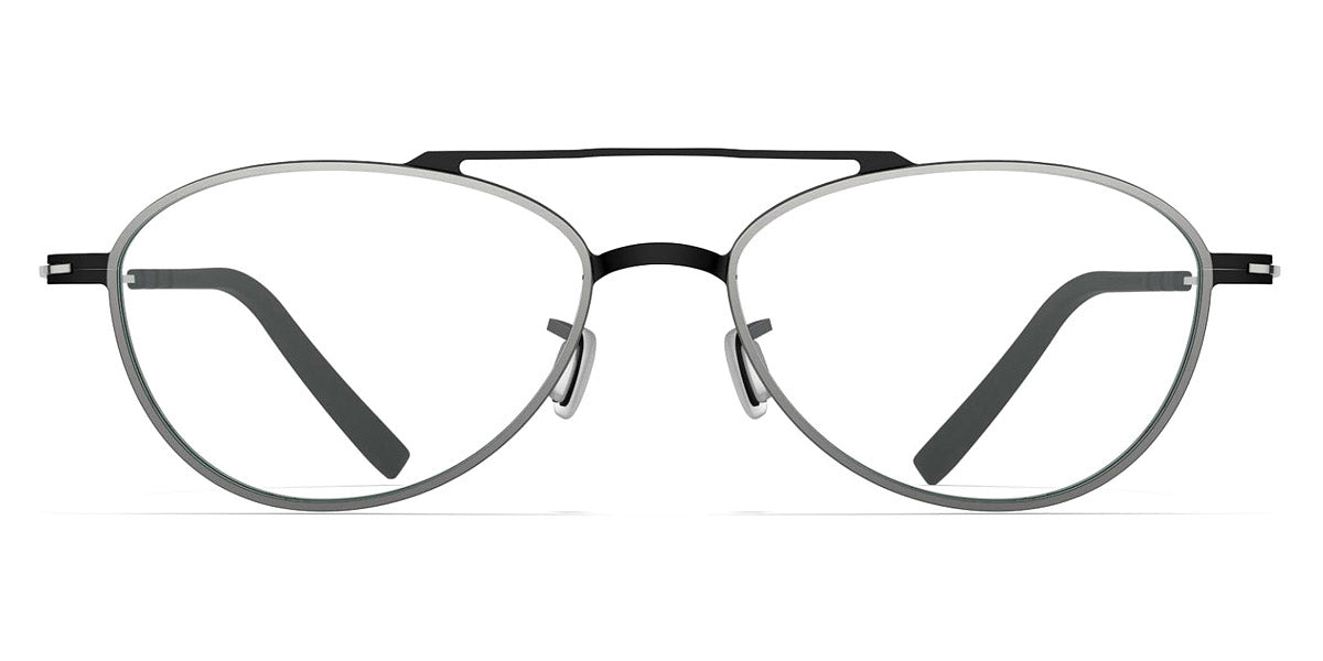 Blackfin® MAVERICKS BLF MAVERICKS 1708 52 - Blackfin Black/Satin Silver Rims/Shiny Silver Eyeglasses