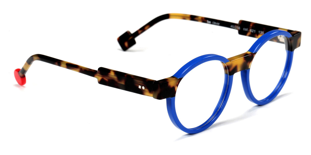 Sabine Be® Mini Be Clever SB Mini Be Clever 621 45 - Shiny Majorelle Blue / Shiny Tokyo Tortoiseshell Eyeglasses