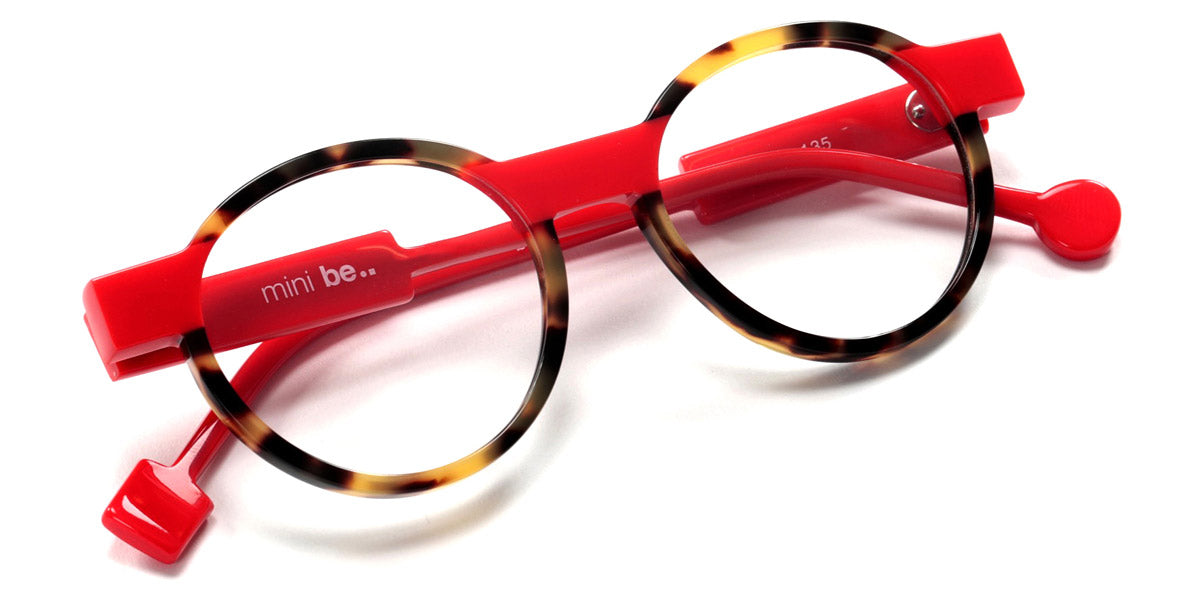 Sabine Be® Mini Be Clever SB Mini Be Clever 693 45 - Shiny Tokyo Tortoiseshell / Shiny Red Eyeglasses