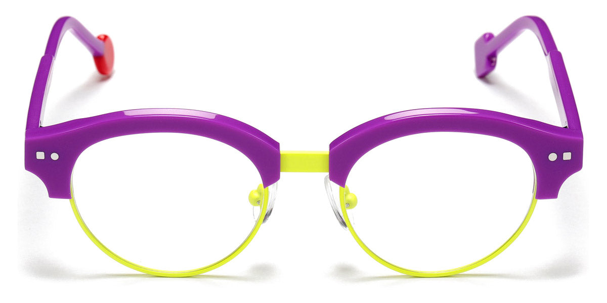 Sabine Be® Mini Be Master Pantos SB Mini Be Master Pantos 591 45 - Shiny Purple / Neon Yellow Satin Eyeglasses