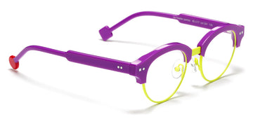 Sabine Be® Mini Be Master Pantos SB Mini Be Master Pantos 591 45 - Shiny Purple / Neon Yellow Satin Eyeglasses