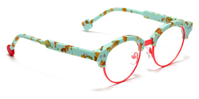 Sabine Be® Mini Be Master Pantos SB Mini Be Master Pantos 592 45 - Matt Marbled Turquoise / Satin Neon Orange Eyeglasses