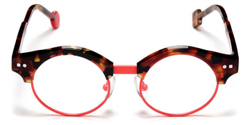 Sabine Be® Mini Be Master Round SB Mini Be Master Round 545 42 - Shiny Fawn Tortoise / Satin Neon Orange Satin Eyeglasses