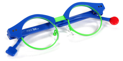 Sabine Be® Mini Be Master Round SB Mini Be Master Round 585 42 - Shiny Majorelle Blue / Satin Neon Green Eyeglasses