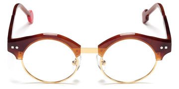 Sabine Be® Mini Be Master Round SB Mini Be Master Round 586 42 - Shiny Blonde Tortoise / Polished Pale Gold Eyeglasses