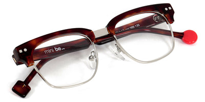 Sabine Be® Mini Be Master Square SB Mini Be Master Square 589 45 - Shiny Cherry Tortoise / Polished Palladium Eyeglasses