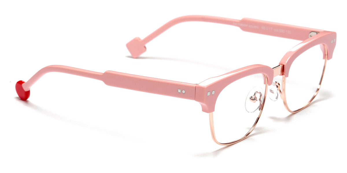 Sabine Be® Mini Be Master Square SB Mini Be Master Square 590 45 - Shiny Peach Solid / Polished Rose Gold Eyeglasses