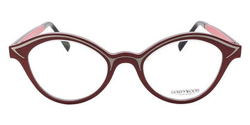 Gold & Wood® MYA G&W MYA 61 47 - 61 - Graphywood/Burgundy Bolivar/Fuchsia Curly Maple Eyeglasses