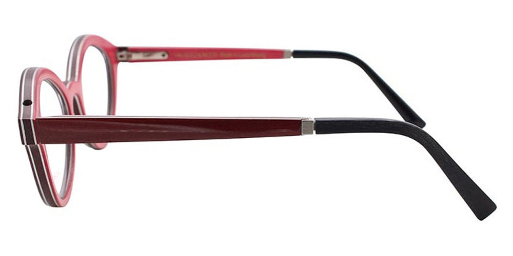 Gold & Wood® MYA G&W MYA 61 47 - 61 - Graphywood/Burgundy Bolivar/Fuchsia Curly Maple Eyeglasses