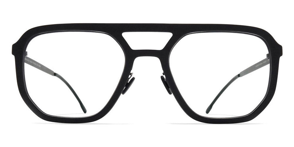 Mykita® DALUR MYK DALUR MH6-Pitch Black/Black 50 - MH6-Pitch Black/Black Eyeglasses
