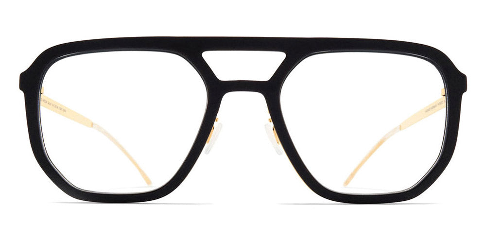 Mykita® DALUR MYK DALUR MH7 Pitch Black/Glossy Gold 50 - MH7 Pitch Black/Glossy Gold Eyeglasses
