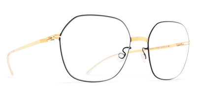 Mykita® ISE MYK ISE Gold/Jet Black 50 - Gold/Jet Black Eyeglasses
