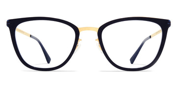 Mykita® JADA MYK JADA A76 Glossy Gold/Milky Indigo 44 - A76 Glossy Gold/Milky Indigo Eyeglasses
