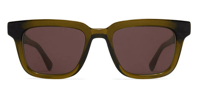 Mykita® LAMIN MYK LAMIN C158 Peridot/Shiny Silver/Brown Solid 47 - C158 Peridot/Shiny Silver/Brown Solid Sunglasses
