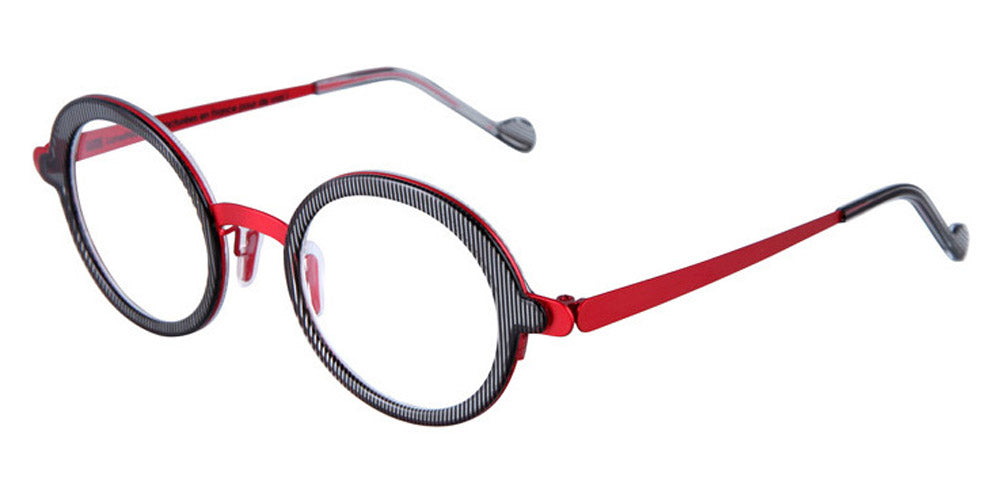 NaoNed® Beg NAO Beg 5ray 45 - Striped Acetate/Red Eyeglasses