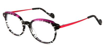 NaoNed® Biver NAO Biver 0020 - Black and Crystal Tortoiseshell/Pink Eyeglasses