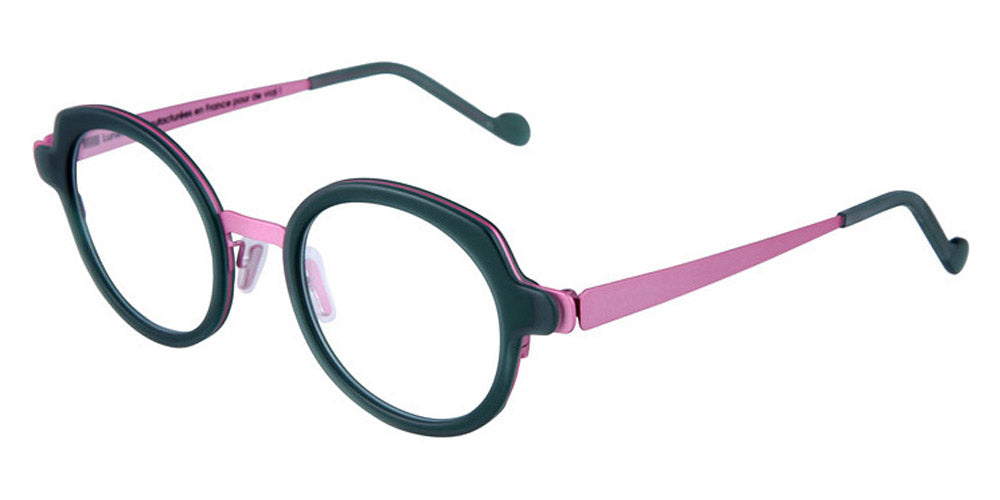 NaoNed® Faou NAO Faou 82vbt 48 - Transparent Green Bottle/Dark Candy Pink Eyeglasses