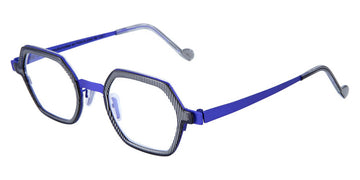 NaoNed® Trigoz NAO Trigoz 68ray 43 - Striped Acetate/Matte Bright Blue Eyeglasses