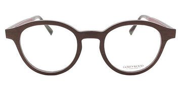 Gold & Wood® NAOS G&W NAOS 42 47 - 42 - Brown Tanganyika/Brown Bubinga/Burgundy Bolivar Eyeglasses