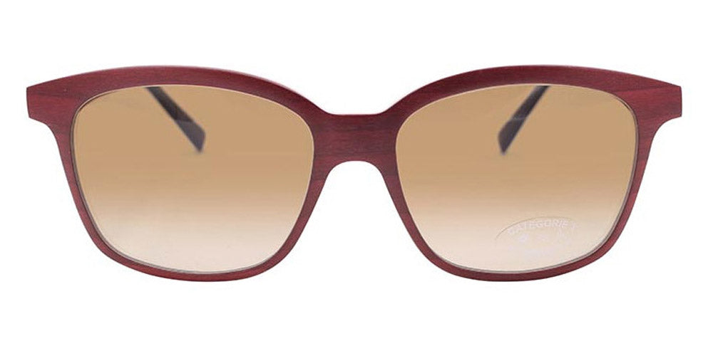 Gold & Wood® NORMA G&W NORMA 03 57 - 03 - Burgundy Bolivar/Grey Bolivar Eyeglasses