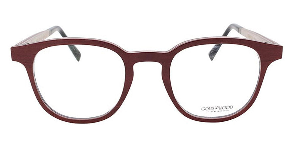 Gold & Wood® OGMA G&W OGMA 41 47 - 41 - Glossywood/Burgundy Bolivar/Grey Eucalyptus Eyeglasses