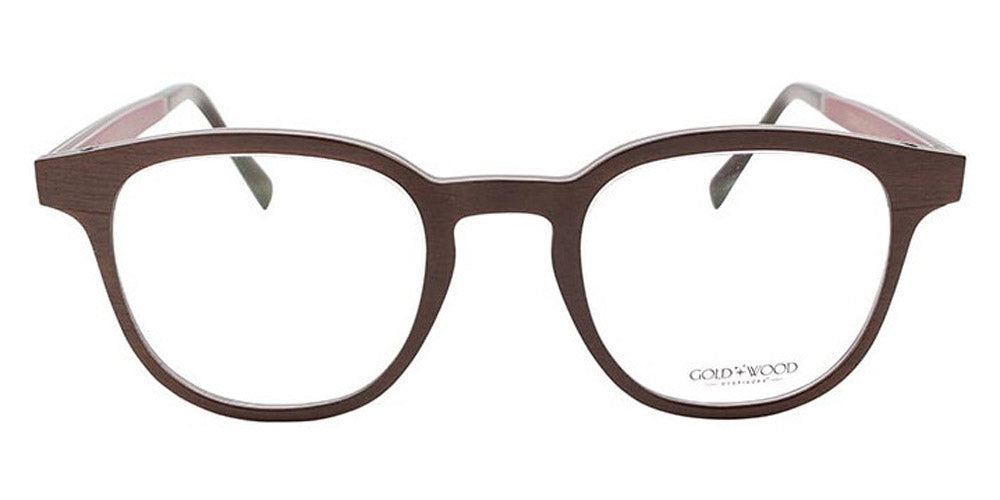 Gold & Wood® OGMA G&W OGMA 42 47 - 42 - Glossywood/Brown Tanganyika/Burgundy Bolivar Eyeglasses