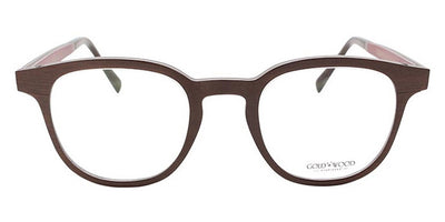 Gold & Wood® OGMA G&W OGMA 42 47 - 42 - Glossywood/Brown Tanganyika/Burgundy Bolivar Eyeglasses