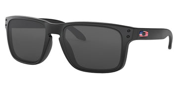 Oakley® OO9102 Holbrook OO9102 9102e6 55 - Matte black/Grey Sunglasses