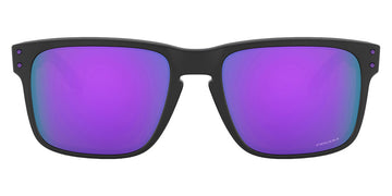 Oakley® OO9102 Holbrook OO9102 9102K6 55 - Matte black/Prizm violet Sunglasses