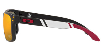 Oakley® OO9102 Holbrook OO9102 9102Q2 55 - Matte black/Prizm ruby (White) Sunglasses