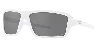 Oakley® OO9129 Cables OO9129 912914 63 - Matte white/Prizm black polarized Sunglasses