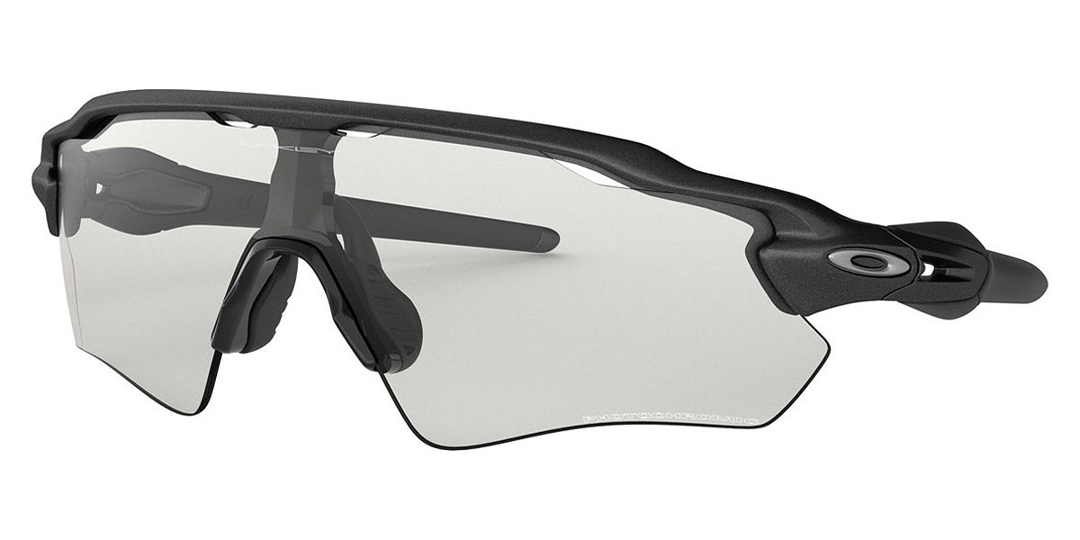 Oakley® OO9208 Radar Ev Path OO9208 920813 38 - Steel/Clear to black iridium photochromic Sunglasses