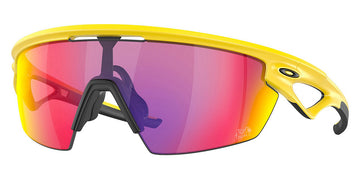 Oakley® OO9403 Sphaera OO9403 940312 36 - Matte Yellow / Prizm Road Mirrored Sunglasses