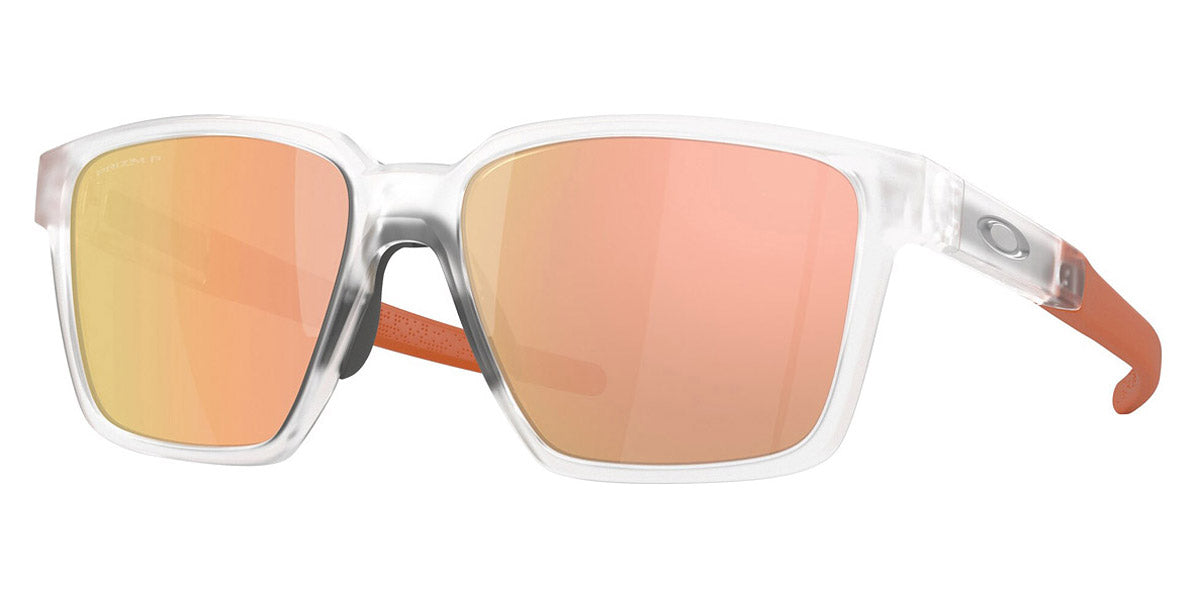 Oakley® OO9430 Actuator SQ OO9430 943007 57 - Matte Clear / Prizm Rose Gold Polarized Sunglasses